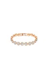 Swarovski Crystal Halo Link Bracelet In Yellow