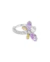 Swarovski Multicolor Crystal Ring In Multi