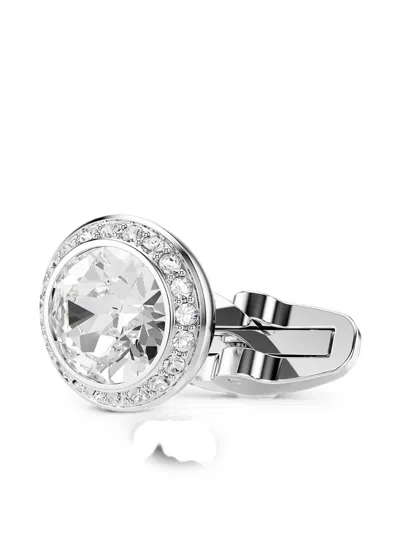 Swarovski Crystal Cufflinks In Silver