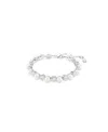 Swarovski Matrix Tennis Bracelet In White,silver