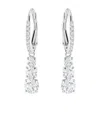 Swarovski Silver-tone Crystal Drop Earrings