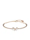 Swarovski Swaroski Mesmera Rose Gold-tone Plated Bangle In Gold