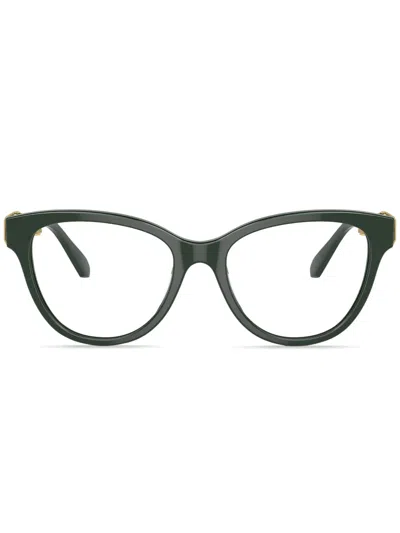 Swarovski Crystal-embellished Cat-eye Frame Glasses In Black