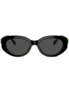 Swarovski Crystal-embellished Cat-eye Frame Sunglasses In Black