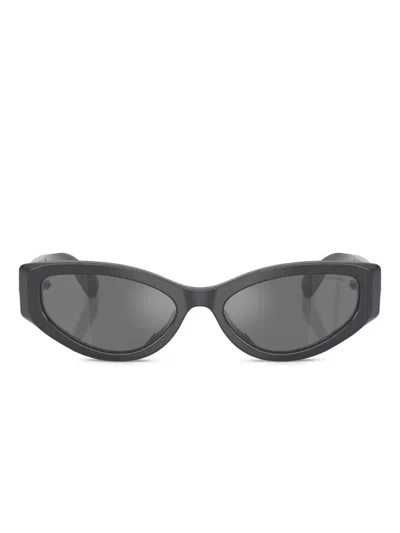 Swarovski Crystal-embellished Cat-eye Sunglasses In Black