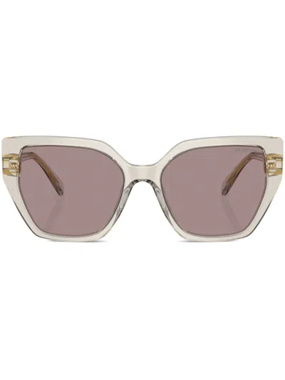 Swarovski Woman Sunglasses Sk6016 In Brown