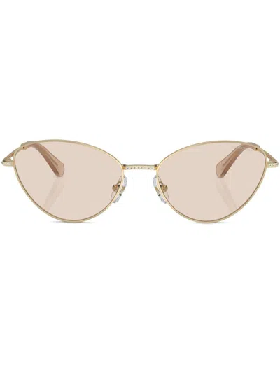 SWAROVSKI CRYSTAL-EMBELLISHED CAT-EYE SUNGLASSES