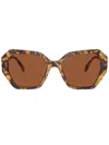 Swarovski Crystal-embellished Glasses In Brown