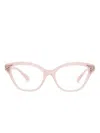 Swarovski Crystal-embellished Glasses In Pink