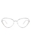 Swarovski Crystal-embellished Glasses In Silver