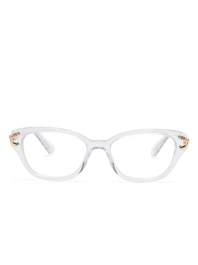 Swarovski Brille Mit Kristallen In Weiss