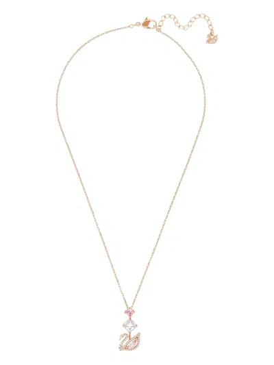 Swarovski Crystal-embellished Necklace In Pink