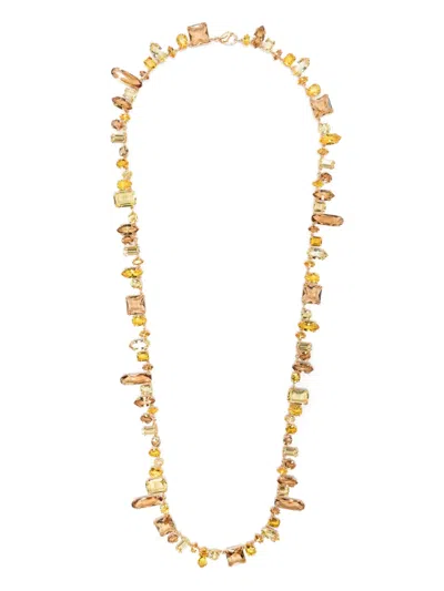 Swarovski Crystal-embellished Necklace In Gold
