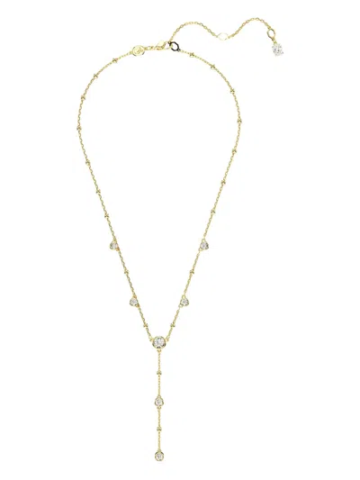 Swarovski Crystal-embellished Necklace In Gold