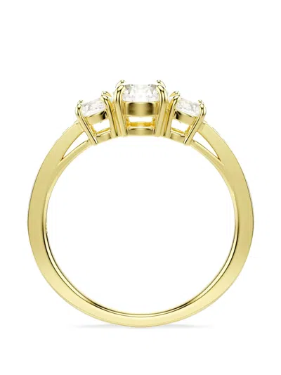 Swarovski Crystal-embellished Ring In Gold