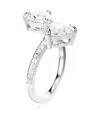Swarovski Crystal-embellished Ring In Silver