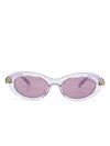 Swarovski Sonnenbrille Mit Kristallen In Violett