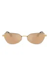 Swarovski Crystal-embellished Tortoiseshell Sunglasses In Gold