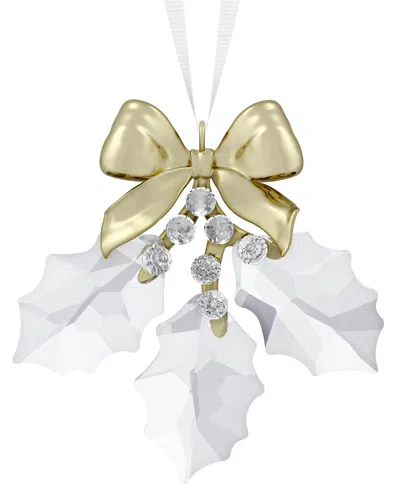 Swarovski Crystal Holly Bough Ornament In No Color