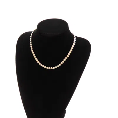 Swarovski Crystal Necklace In Gold