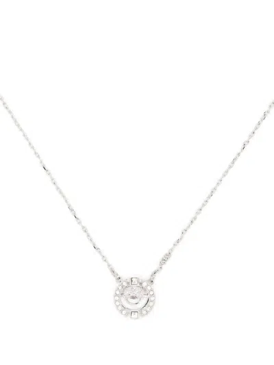 Swarovski Crystal Pendant Necklace In Silver