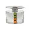 Swarovski Crystal Rainbow Candleholder Olivine/topaz 276705 In Rainbow