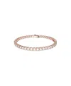 Swarovski Matrix Tennis Bracelet In Rose Gold