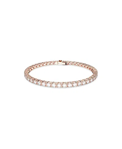 SWAROVSKI CRYSTAL ROUND CUT MATRIX TENNIS BRACELET