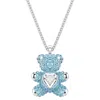 Swarovski Teddy Rhodium Plated Pendant Necklace