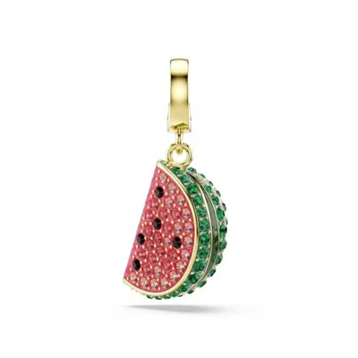 Swarovski Idyllia Crystal Watermelon Charm In Green