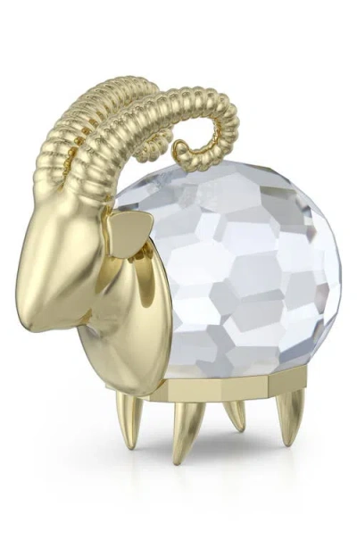 Swarovski Crystal Zodiac Figurine In Gold