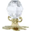 Swarovski Zodiac Aquarius Crystal Figurine In Gold Tone-aquarius