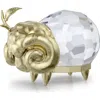 Swarovski Zodiac Aries Figurine In Gold Tone-aries
