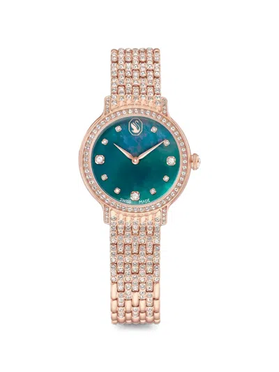 Swarovski Crystal-embellished 31mm Watch In Multi