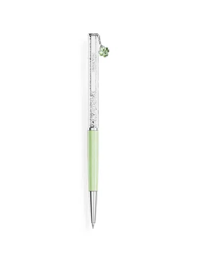 Swarovski Crystal-embellished Clover-charm Pen In Animal Print
