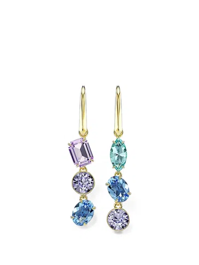 Swarovski Crystal-embellished Drop Earrings In White