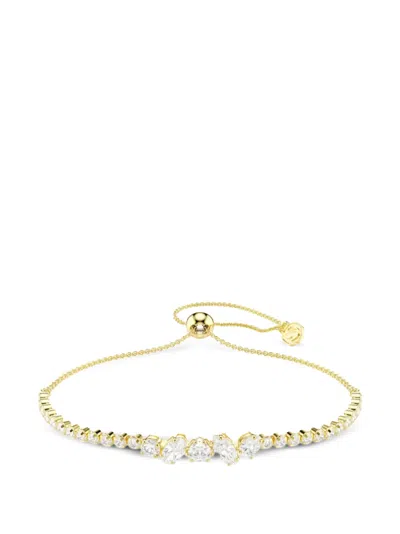 Swarovski Crystal-embellished Mixed-cut Bracelet In Gold