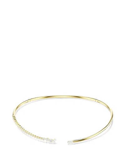 Swarovski Crystal-embellished Necklace In Gold