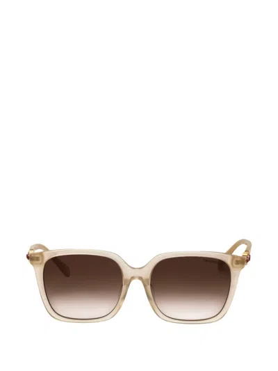 Swarovski Crystal-embellished Rectangle-frame Sunglasses In Neutral