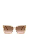 Swarovski Crystal-embellished Square-frame Sunglasses In Pattern