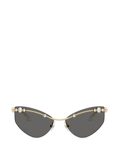 Swarovski Crystal-embellished Sunglasses In Gold
