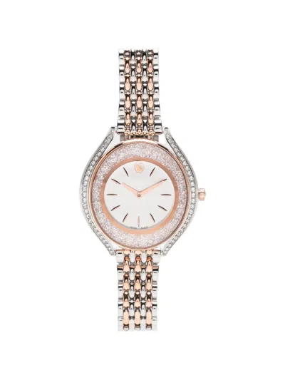 Swarovski Crystalline 35mm Watch In Gold