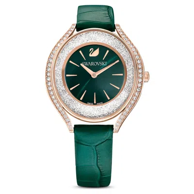 Swarovski Crystalline Aura Watch In Green