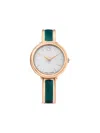 Swarovski Crystalline Bangle Watch In Gold