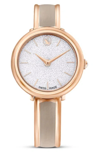 Swarovski Crystalline Braclet Watch, 32mm In Brown