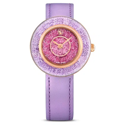 Swarovski Crystalline Lustre Watch In Purple