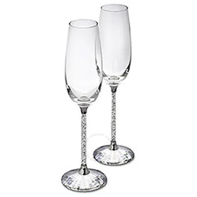 SWAROVSKI SWAROVSKI CRYSTALLINE TOASTING FLUTES - SET OF 2