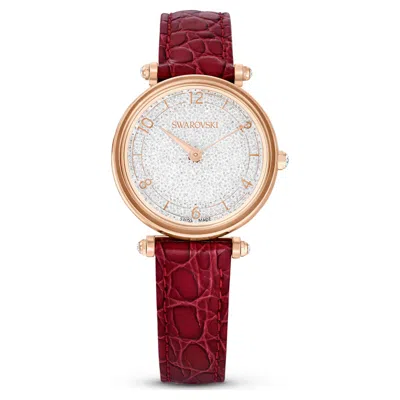 Swarovski Crystalline Wonder Watch In Red