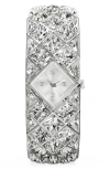 Swarovski Curiosa Bangle Bracelet Watch, 20.5mm X 20mm In Silver