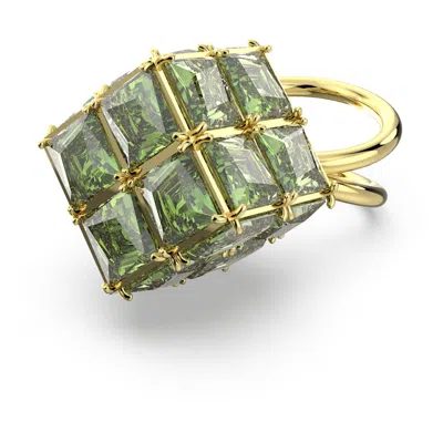 Swarovski Curiosa Cocktail Ring In Green